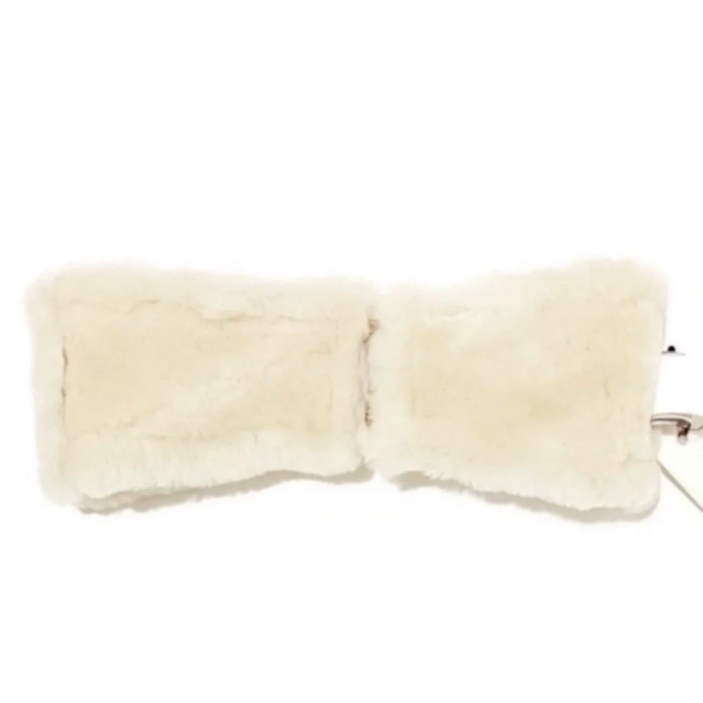 UGG Reversible Chestnut Leather & Shearling Headband NWT